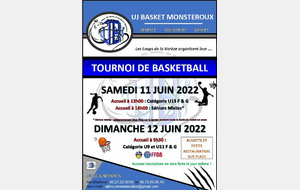 TOURNOI BASKETBALL - 11 & 12 Juin 2022