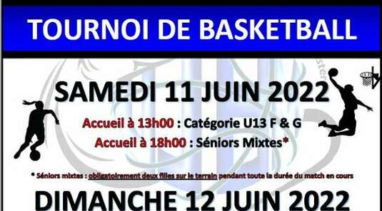 TOURNOI BASKETBALL - 11 & 12 Juin 2022